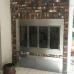 Braai glass stack door