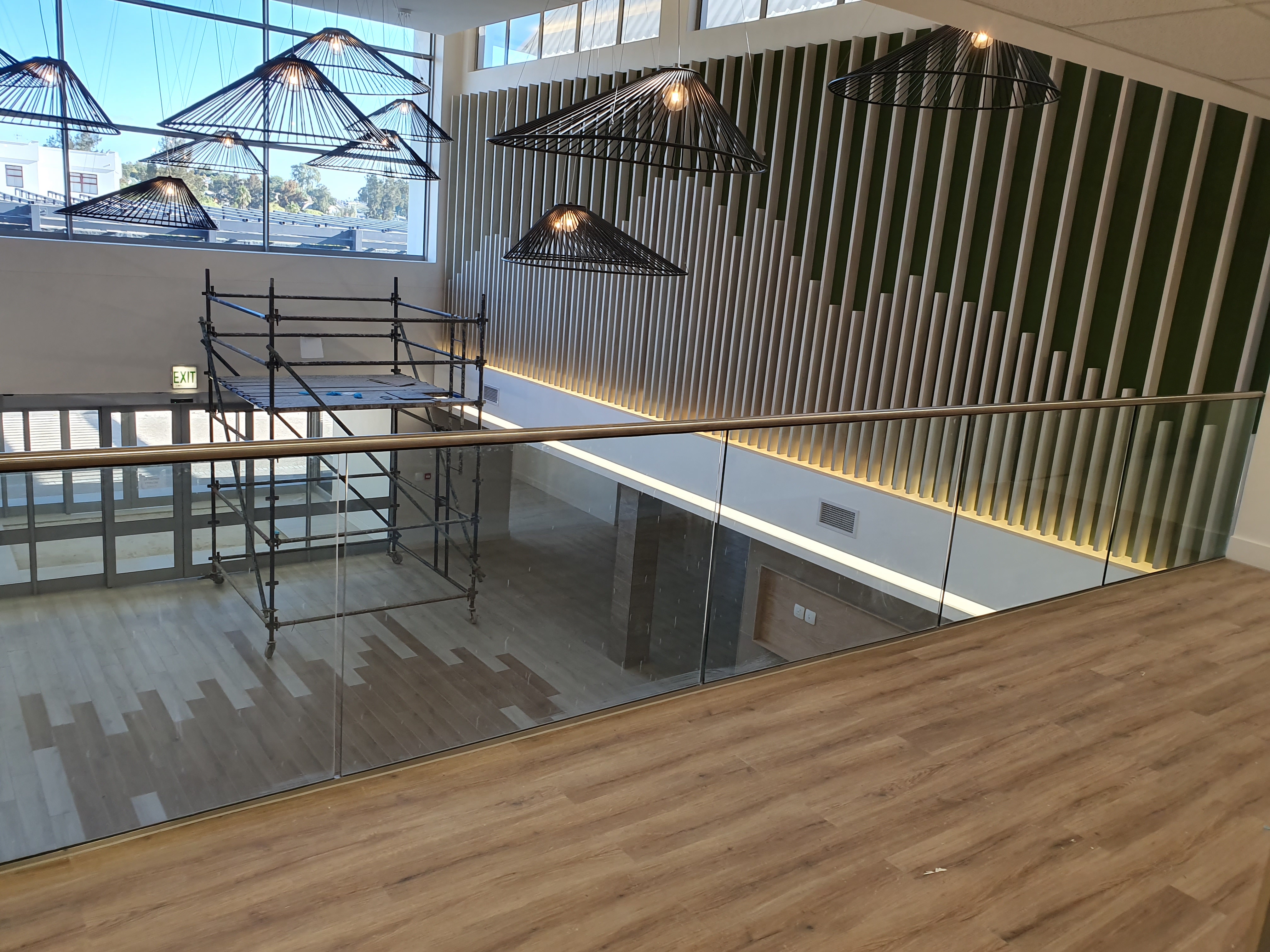 Mediclinic Stellenbosch glass balustrade u-tube