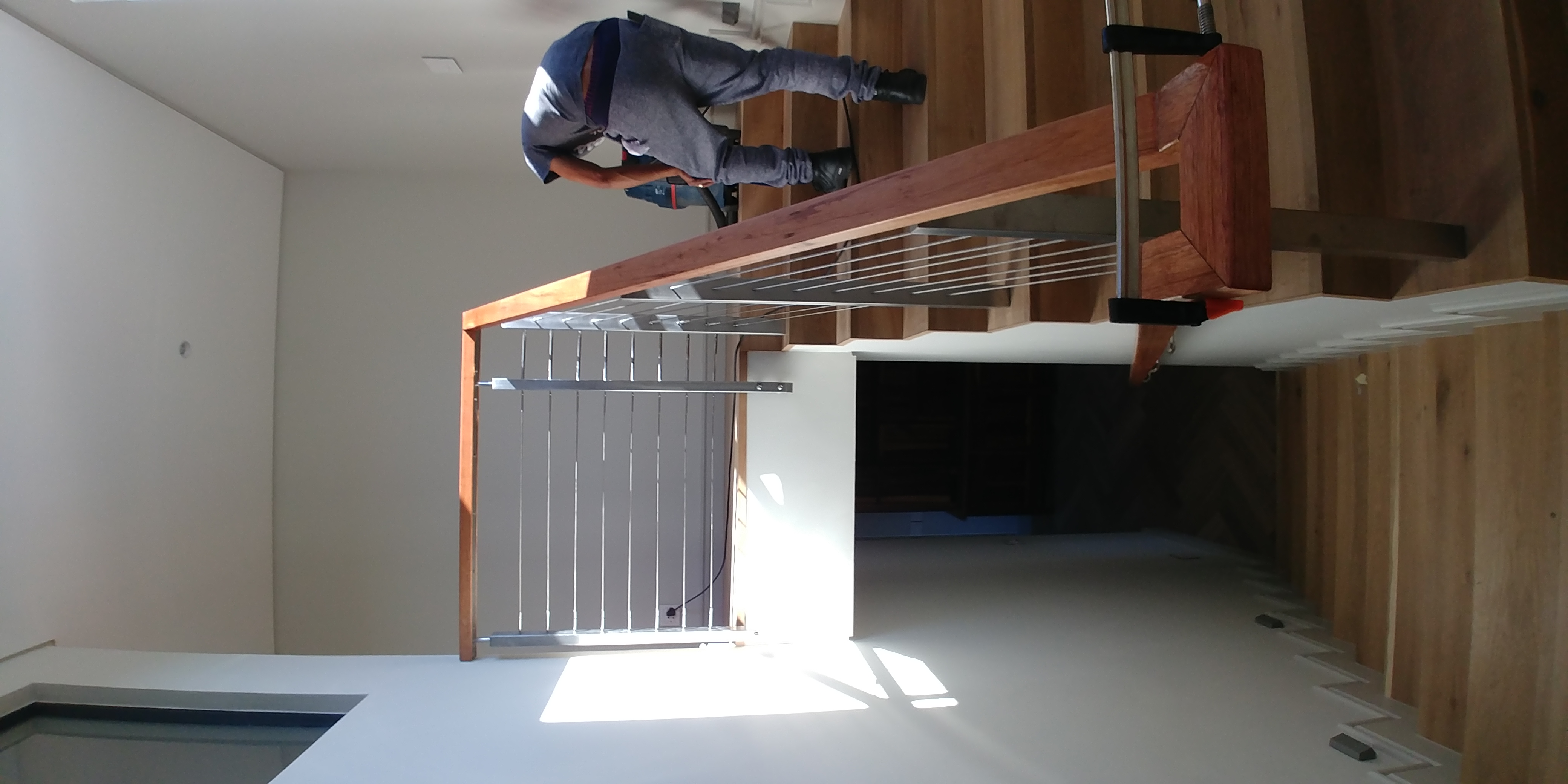 Meranti Top 60 mm x 40 mm Cable Balustrade