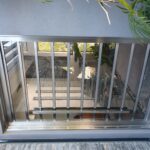 Stainless glass front door & frame